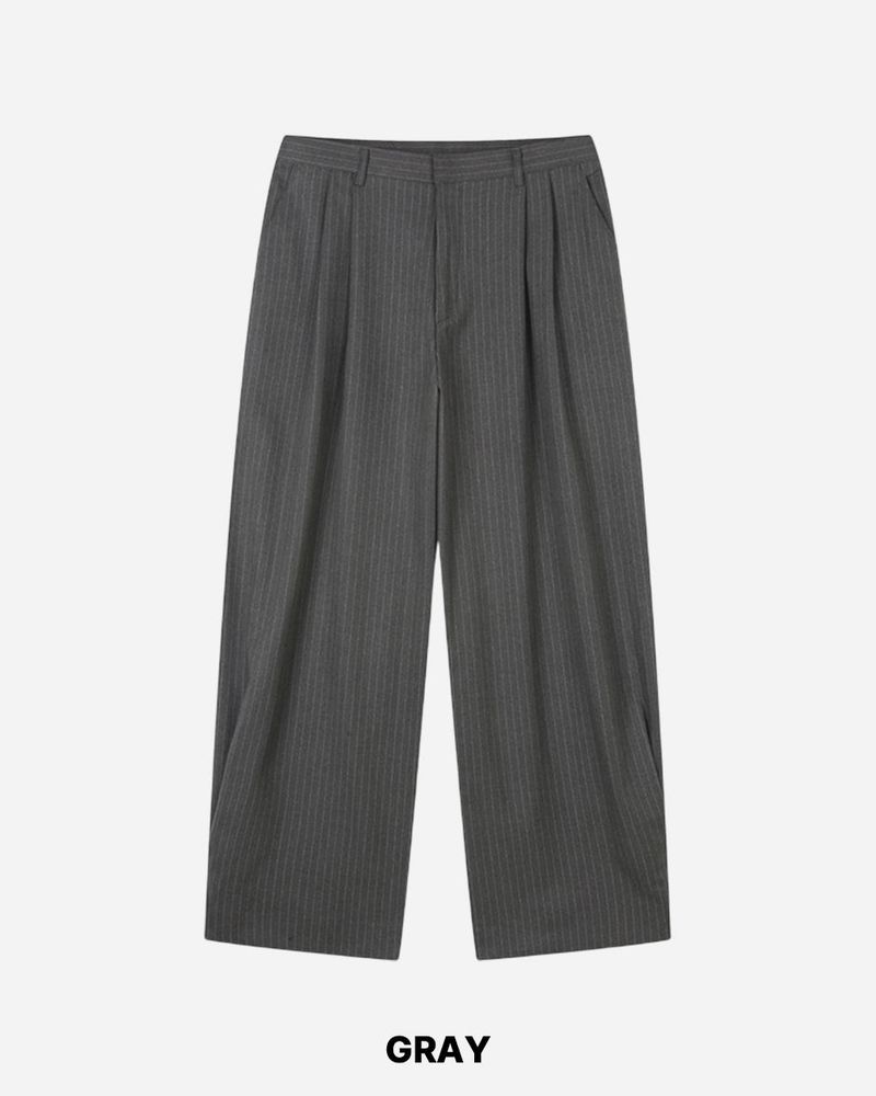 Foen Wool Stripe Slacks