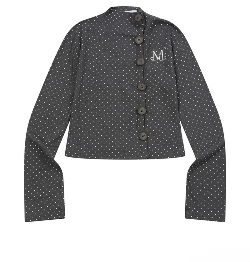 MUCENT（ムセント）の「ミニュイットボタンミニドットカーディガン(2COLOR)（トップス）」