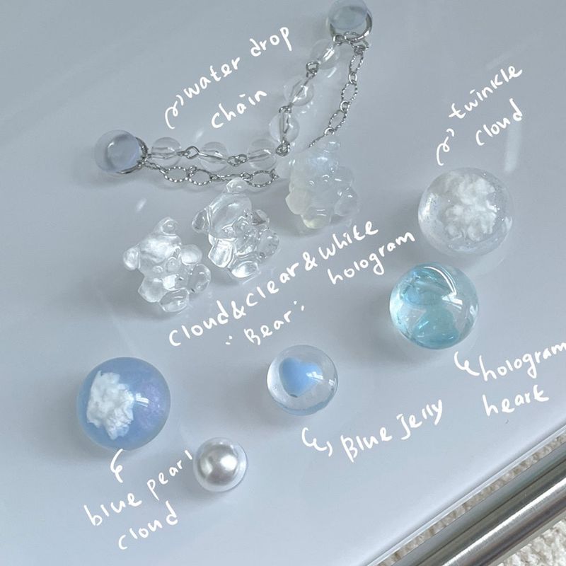[made]blue&cloud ver resin shoes charm set 