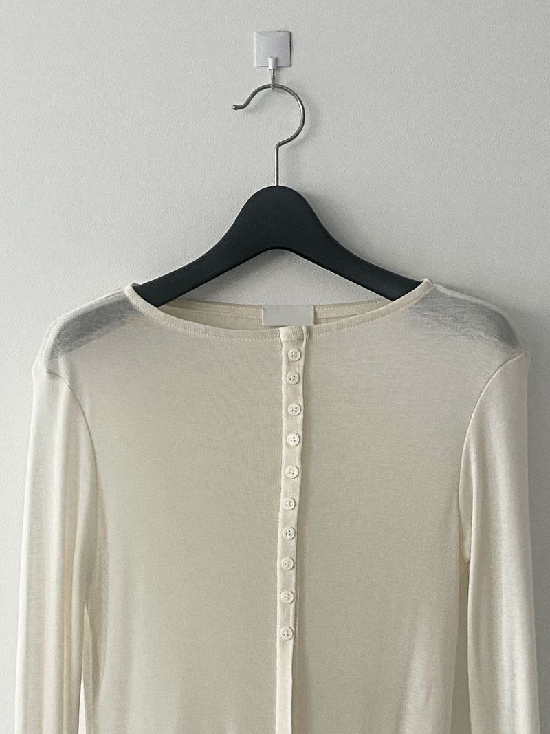 Fake button sleeve T