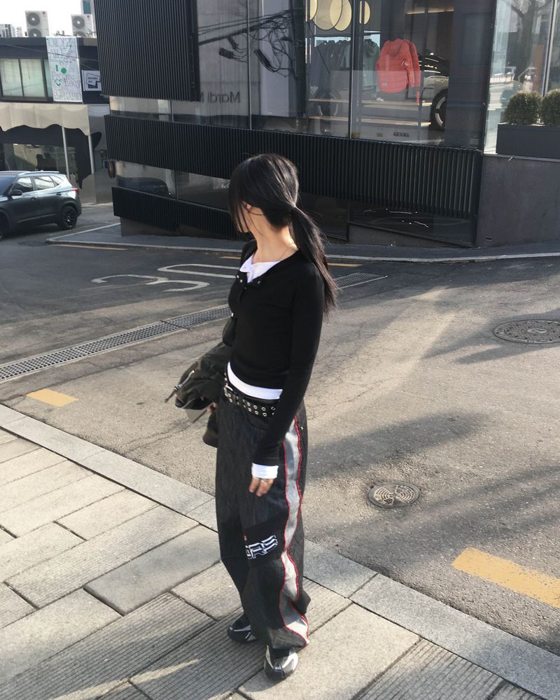 レイヤードボタンTシャツ