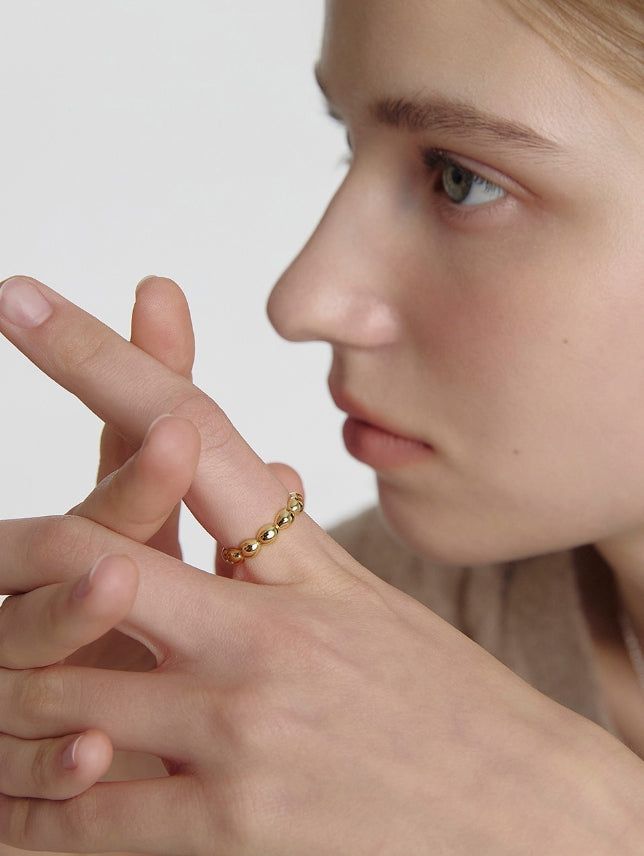 hyeres lor（イエール・ロール）の「26SS★ Ice Cushion Silver Ring M（Accessories）」