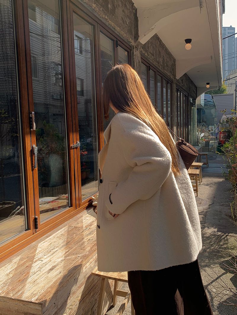 [MADE] KYLIE WOOL ALPACA HANDMADE HALF DOUBLE COAT