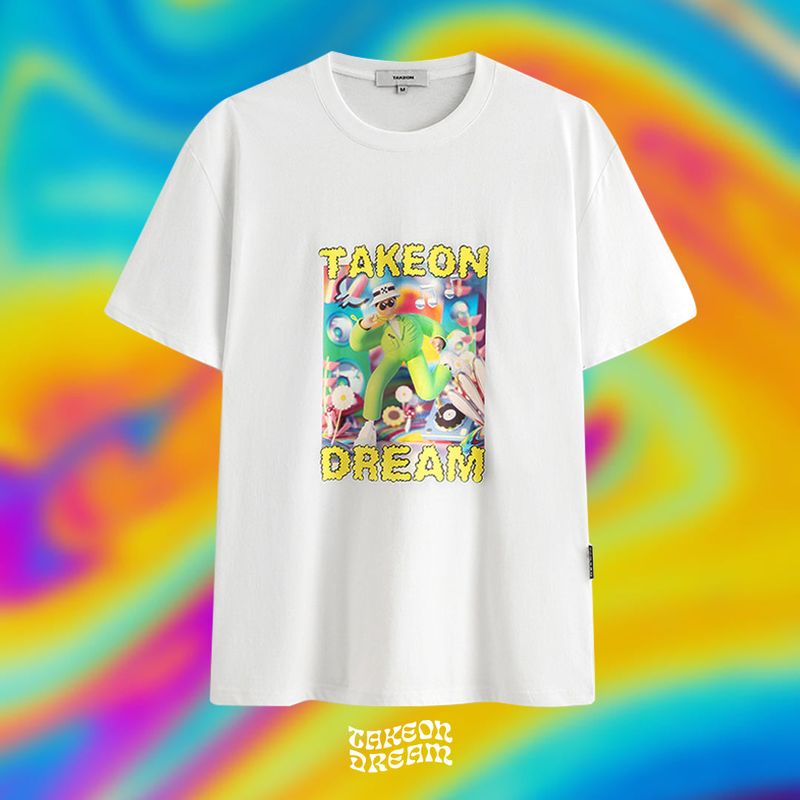 TAKEON（テイクオン）の「DANCE IT OFF コラボTシャツ（Tops）」