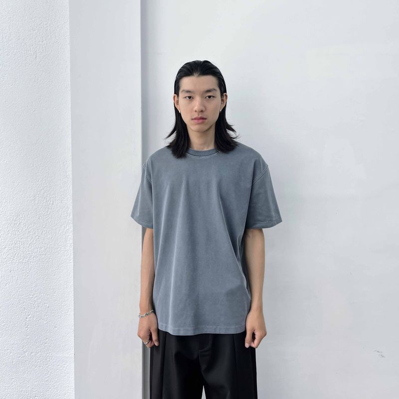 FADE MEET（フェードミート）の「Mist Grey Washed Tee（Tops）」