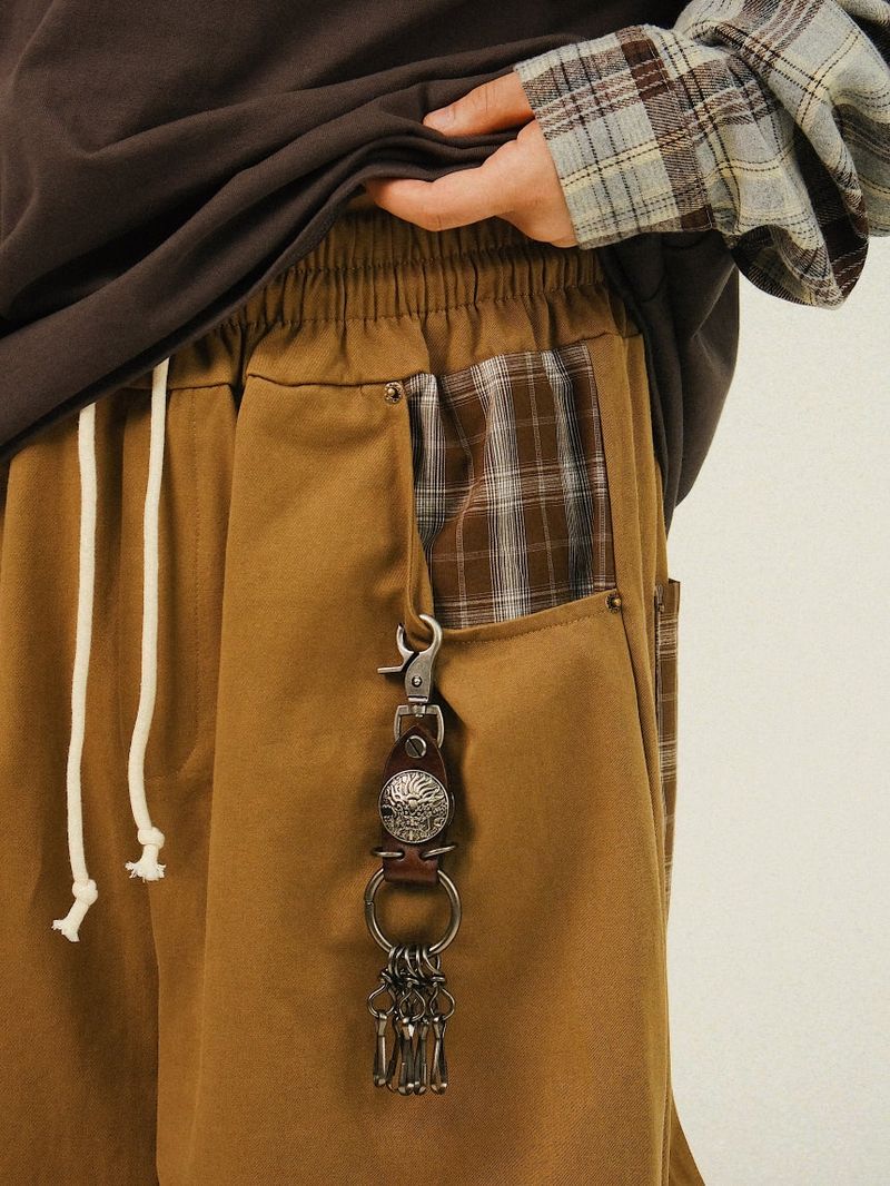 SO Check Pocket Parachute Balloon Pants