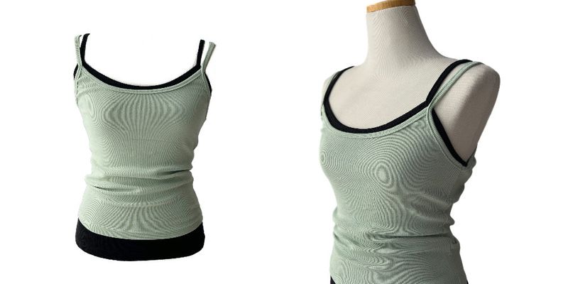 Jelly Layered Ribbed Sleeveless Top