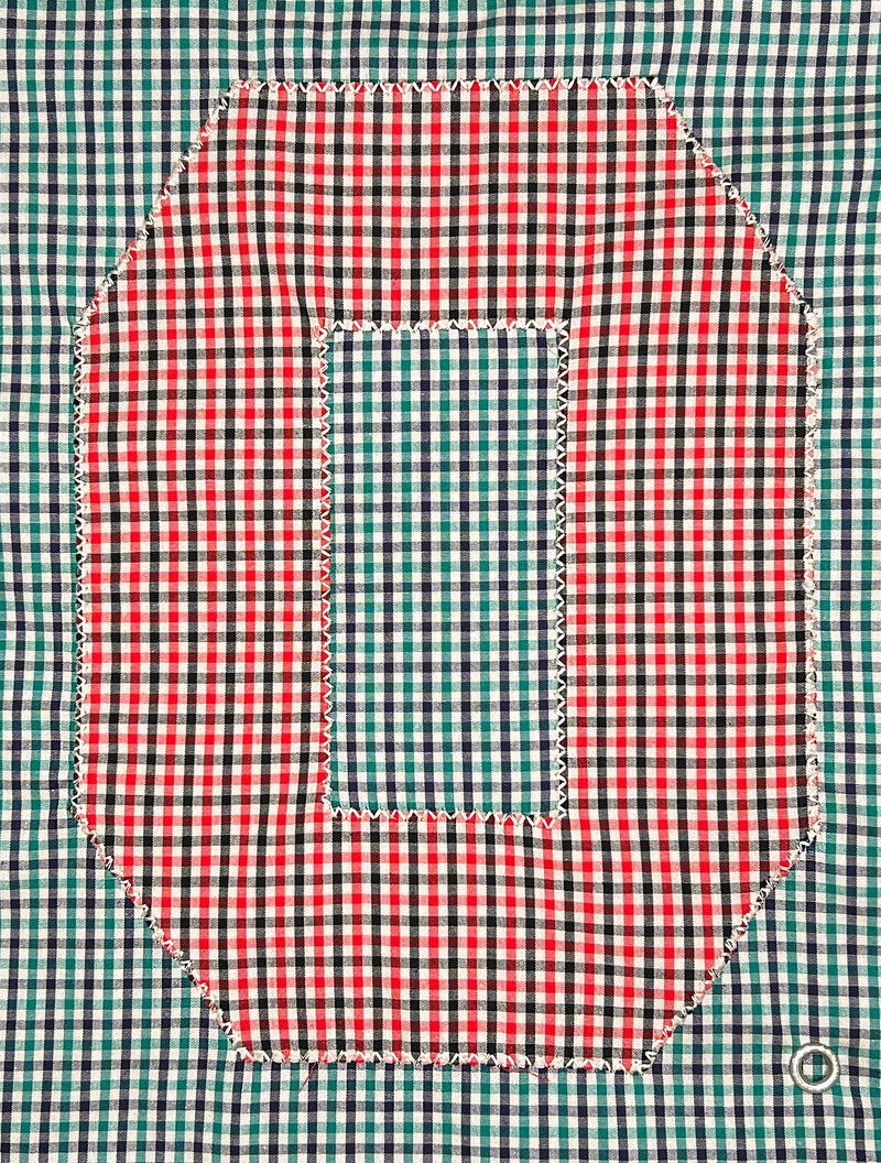 0 Applique Check Eco Bag / Green