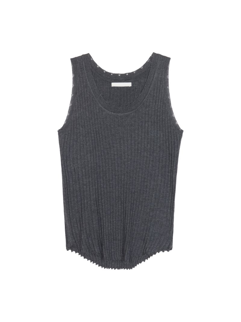 (W) Grain Sleeveless