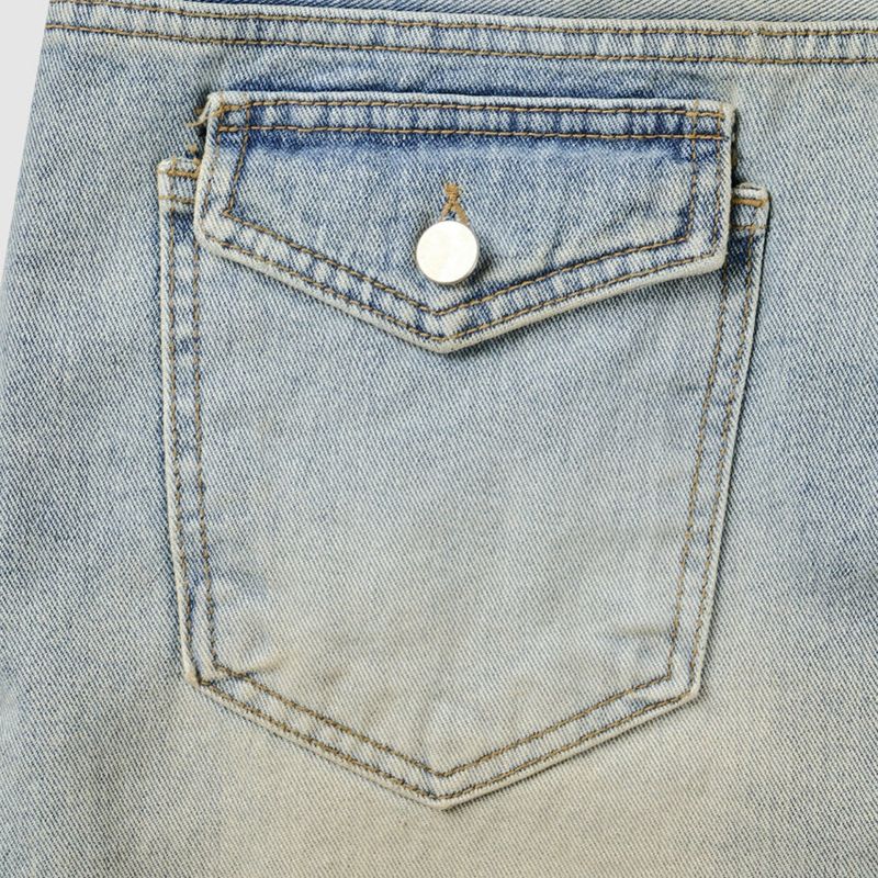 No.1393 A pocket wide denim PT