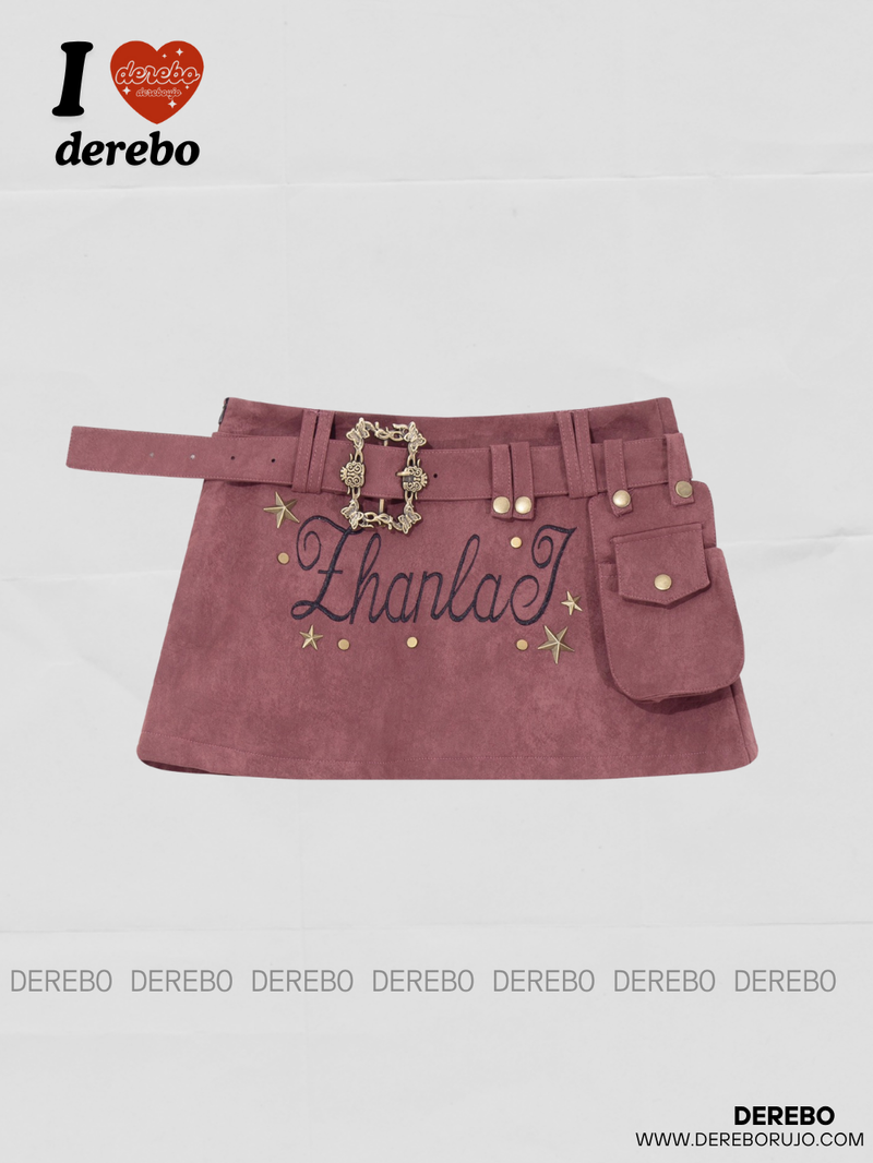 dereborujo（ドレボルゾー）の「tincrush leather mini skirt（Skirts）」