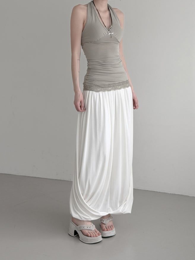 Ila Lace Long Halter Sleeveless