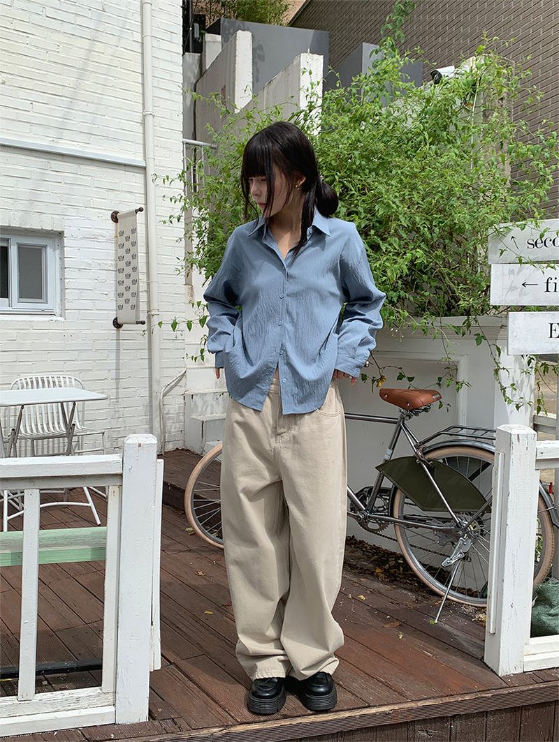 BASIC WIDE PANTS (5C)