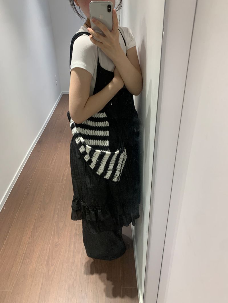 Knit String Backpack (2color)