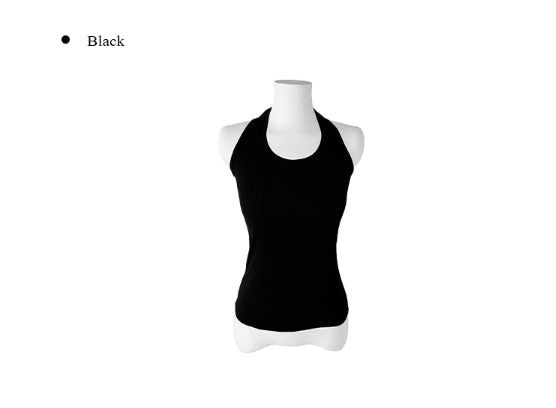 Kure Plain Halter Long Sleeveless