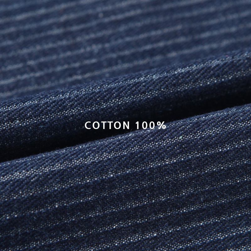 City line stripe denim pants -2C