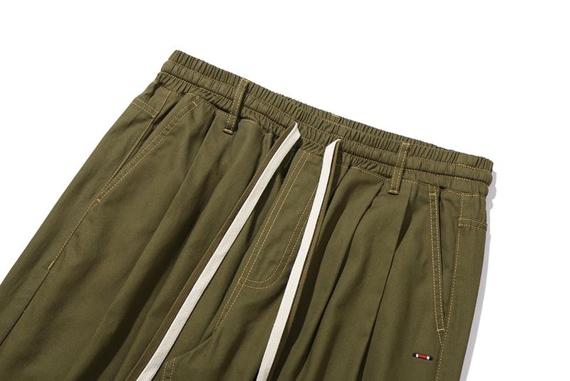 WIDE COTTON PANTS_KHAKI