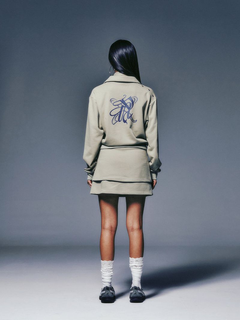 DOUBLE LAYER SKIRT (LIGHT KHAKI)