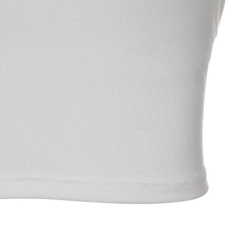 8287 Logo Crop Tank Top (White)