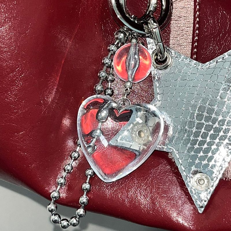 Melting heart keyring