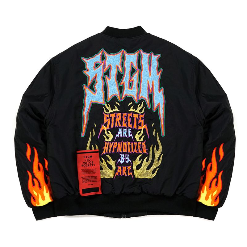 STIGMA(スティグマ)の「21 FLAME OVERSIZED MA-1 JACKET LIGHT KHAKI(Jackets/Outerwear)」