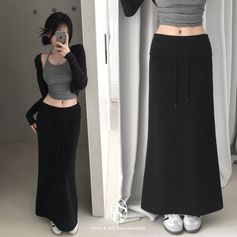 Fuzz Folding Banded Maxi Skirt
