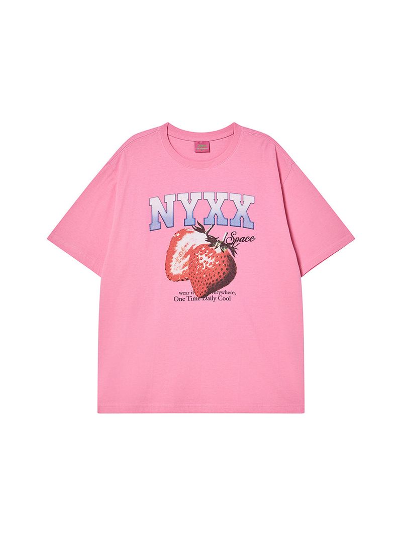 STRAWBERRY SPACE TEE (PINK)