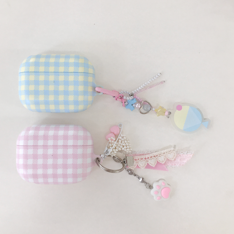Gingham Check AirPods Case