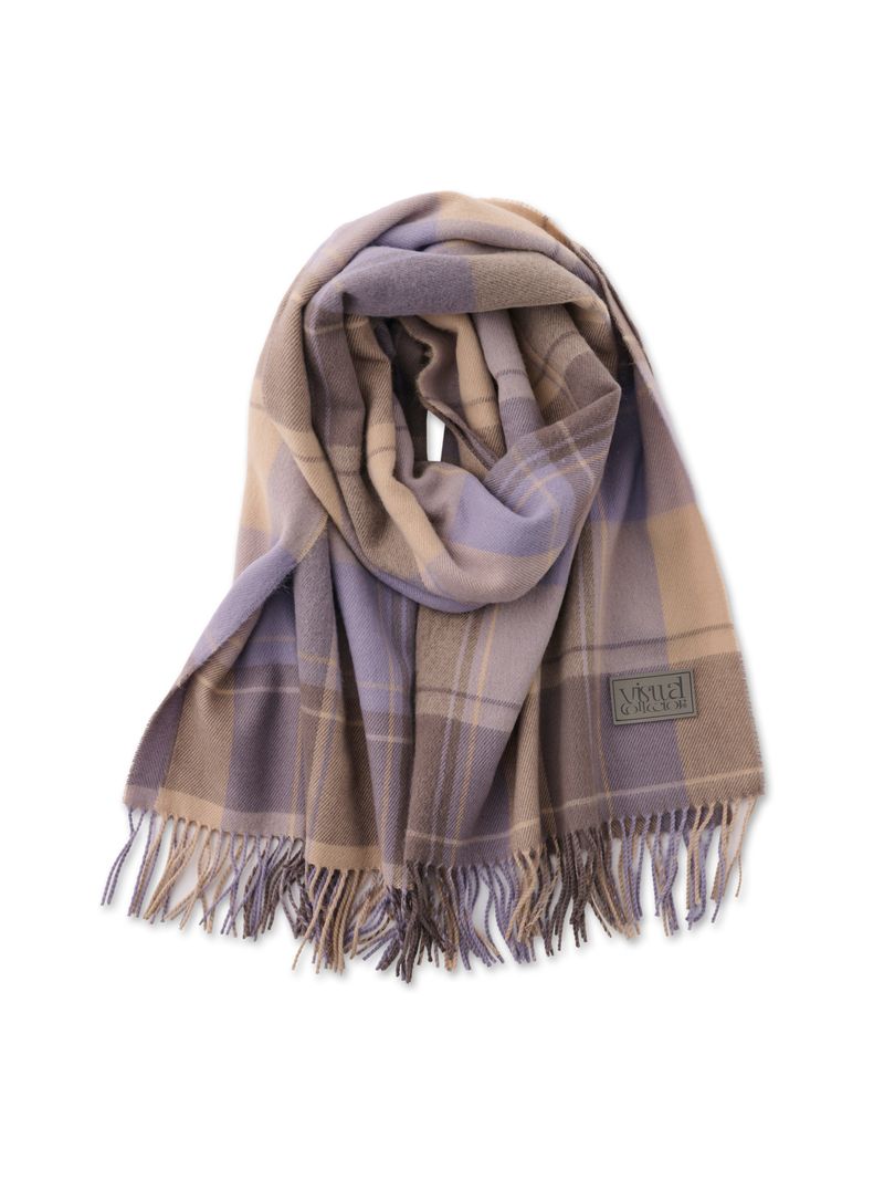 VISUAL COLLECTOR（ビジュアルコレクター）の「visual check muffler [vintage purple]（Fashion Accessories）」