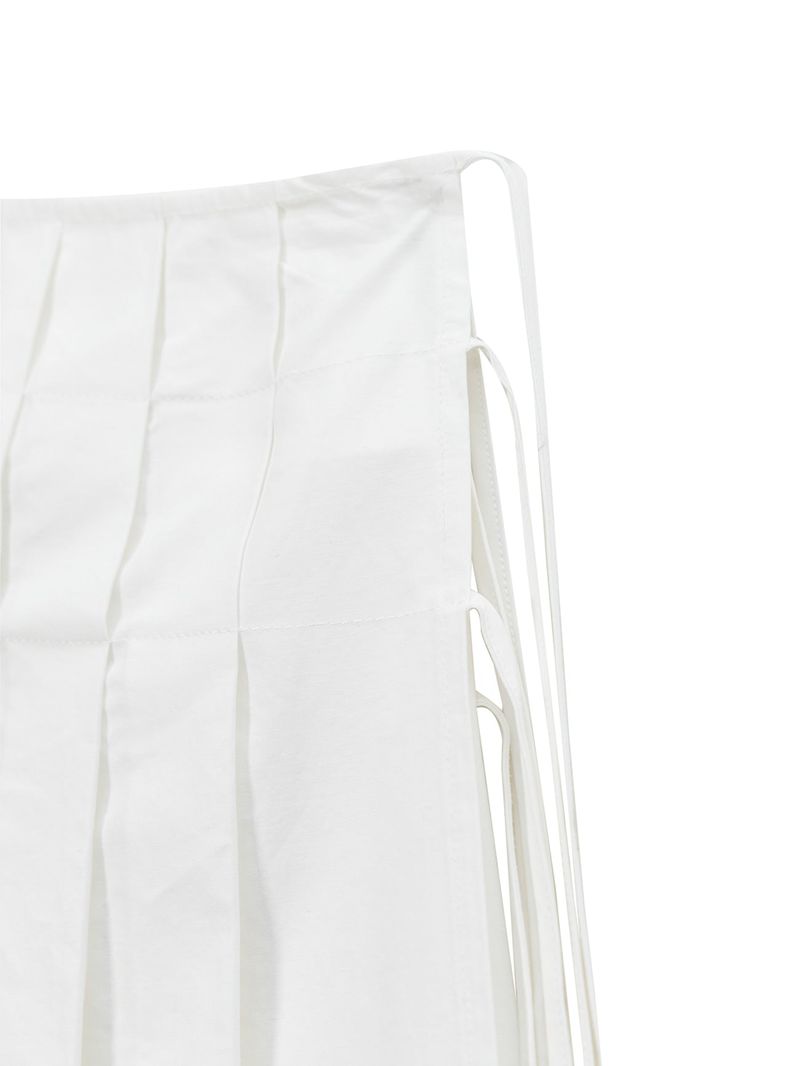 (W) Has Pleats Wrap Skirt