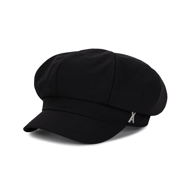 VA Stud Newsboy Cap / Black