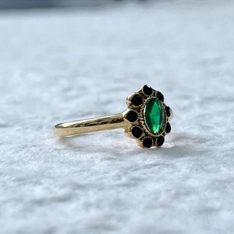 Green Halo Ring