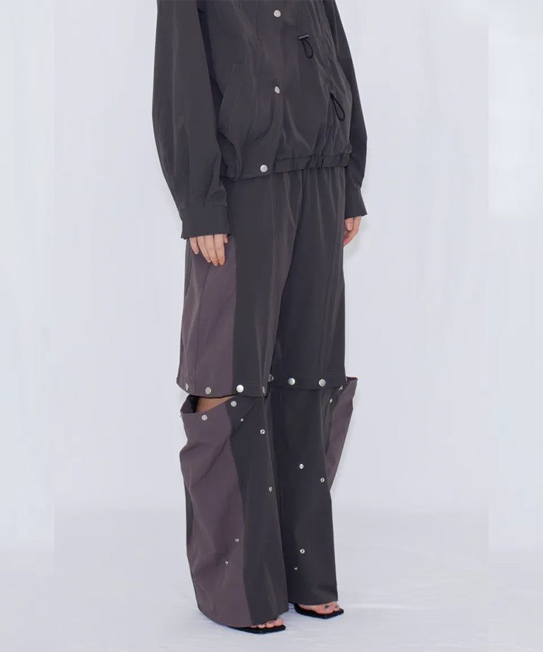 2WAY DEFORMED TRACK PANTS