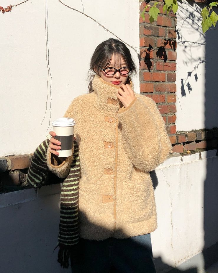 Choky Stripe Wool Muffler