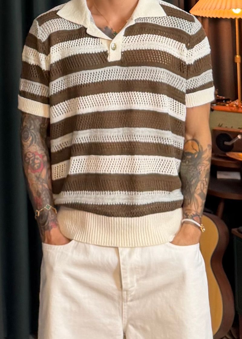 Leel Dangara Short-Sleeve Knit 2COLOR