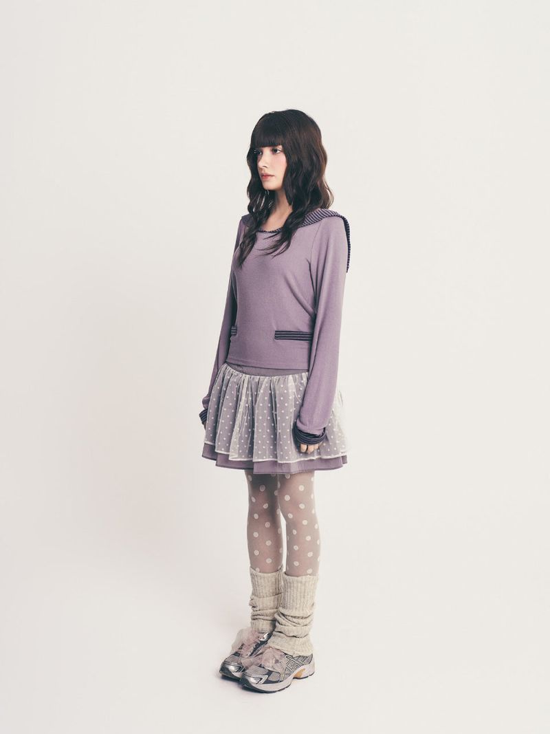 star midi volume skirt