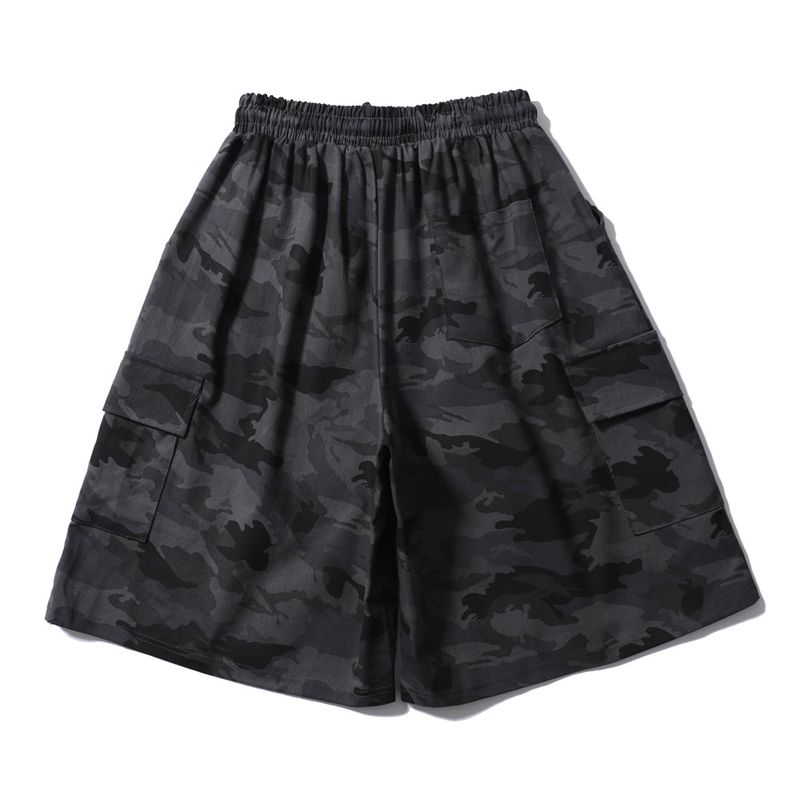 MILITARY CARGO HALF PANTS CHARCOAL