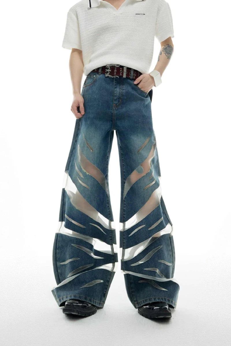 Argue Cultureの「Mesh Panel Denim（Pants）」