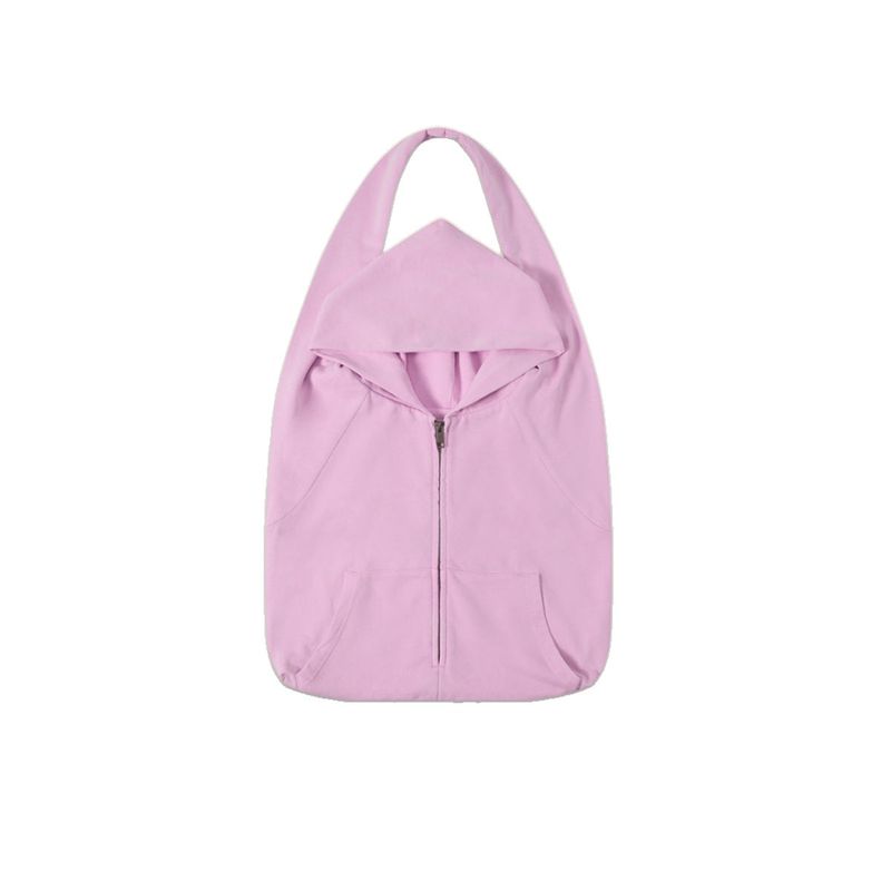 Unique Hood Zip Shoulder Bag