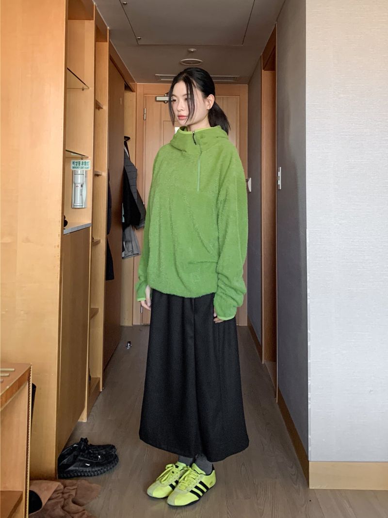 フリースフードアノラック