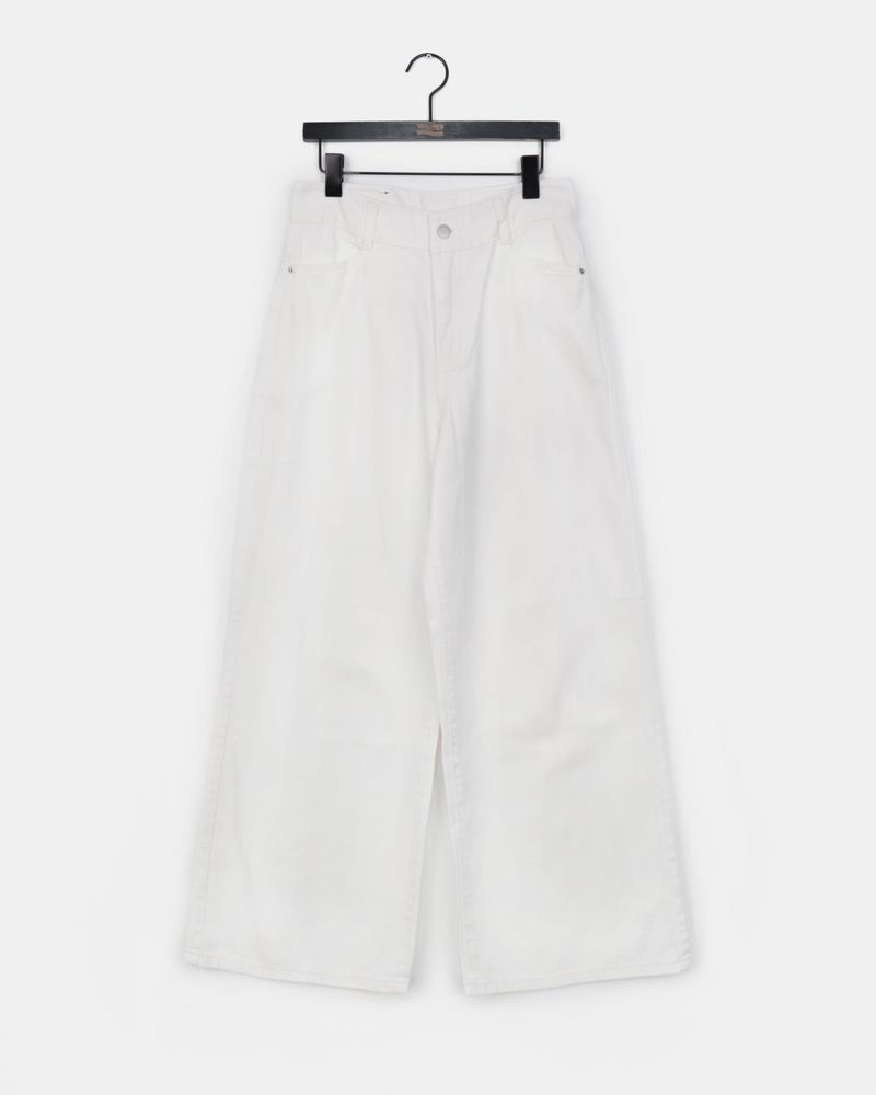 Carcl wide long cotton pants