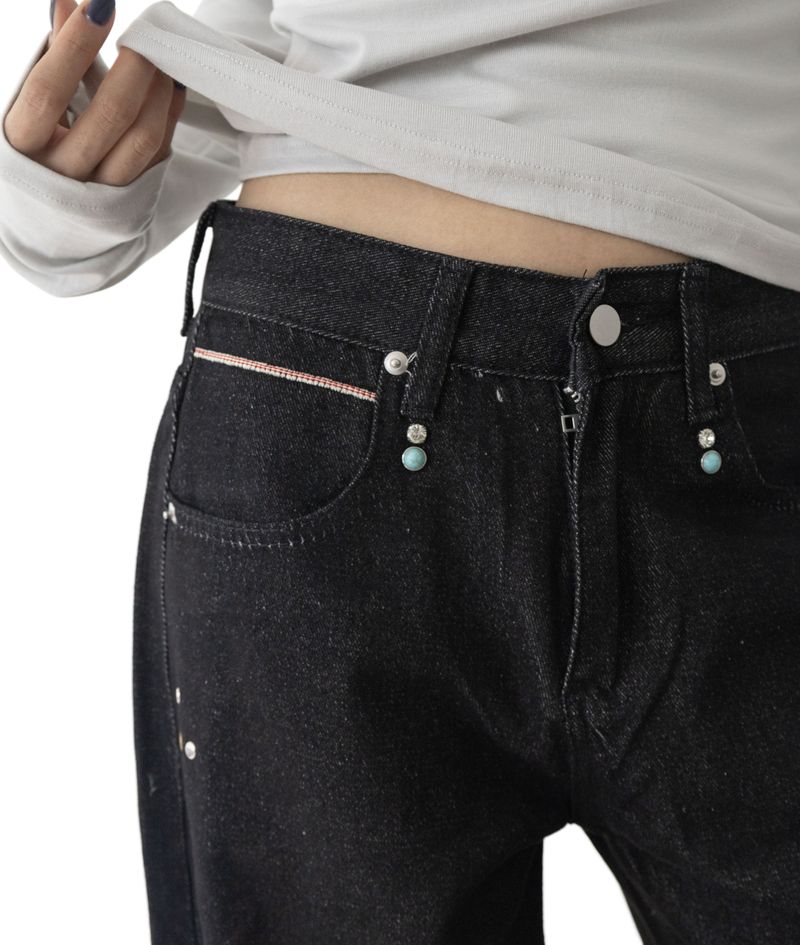 Mandy Studded Straight Pants