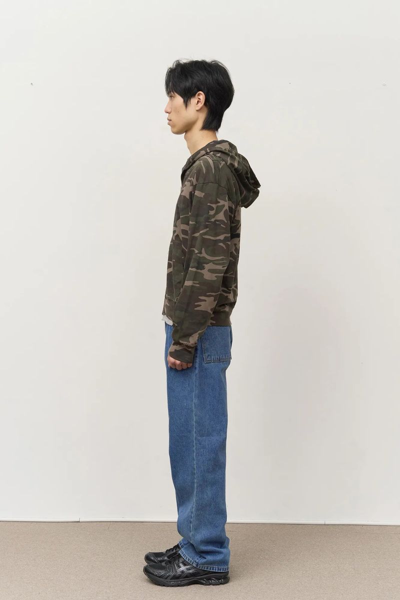 Camo Single Zip Hoodie