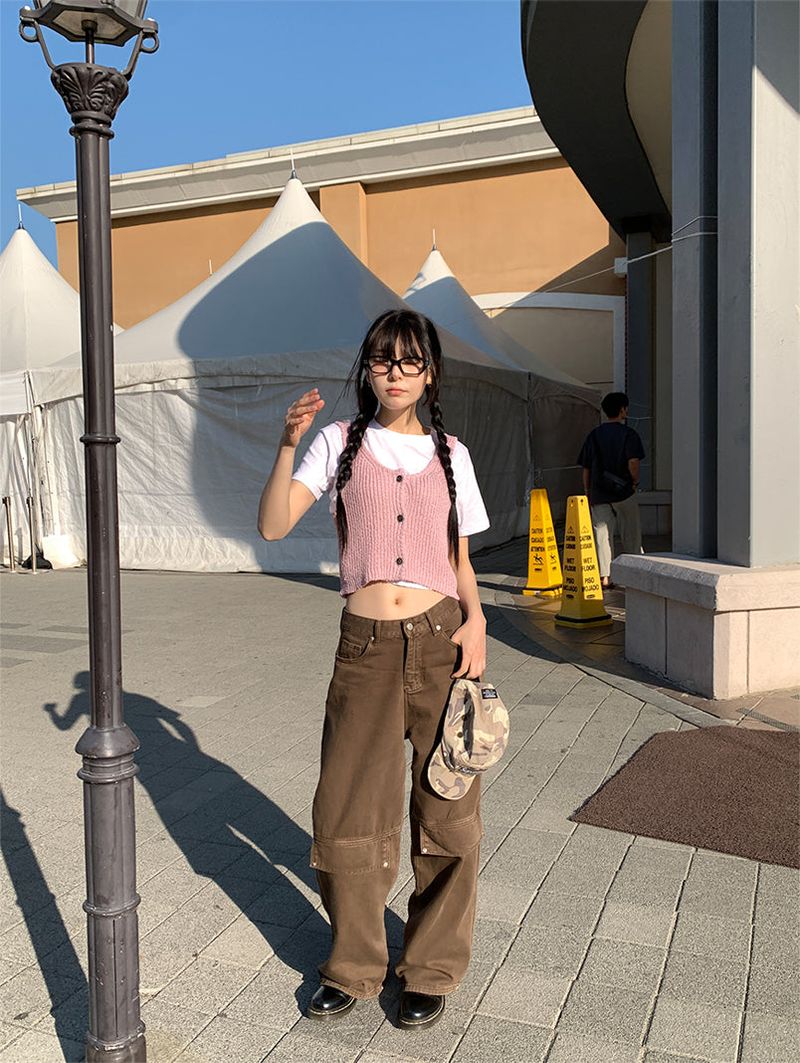 POINT BACK CLIP WIDE PANTS (3C)