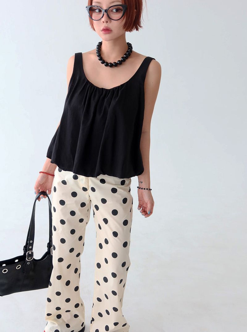 Youth Pumpkin Balloon Bustier Blouse