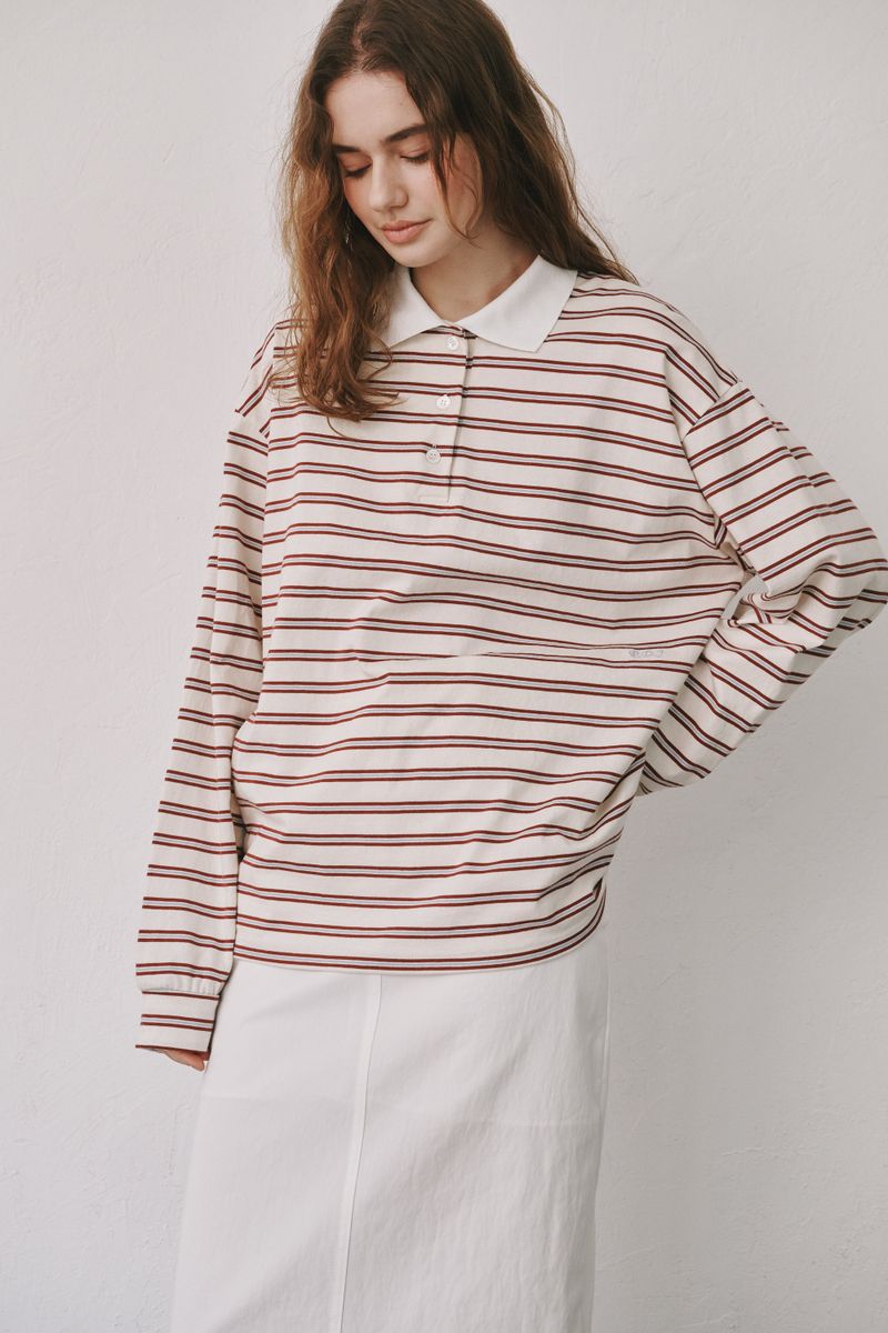 Stripe PK T-shirts (Wine)