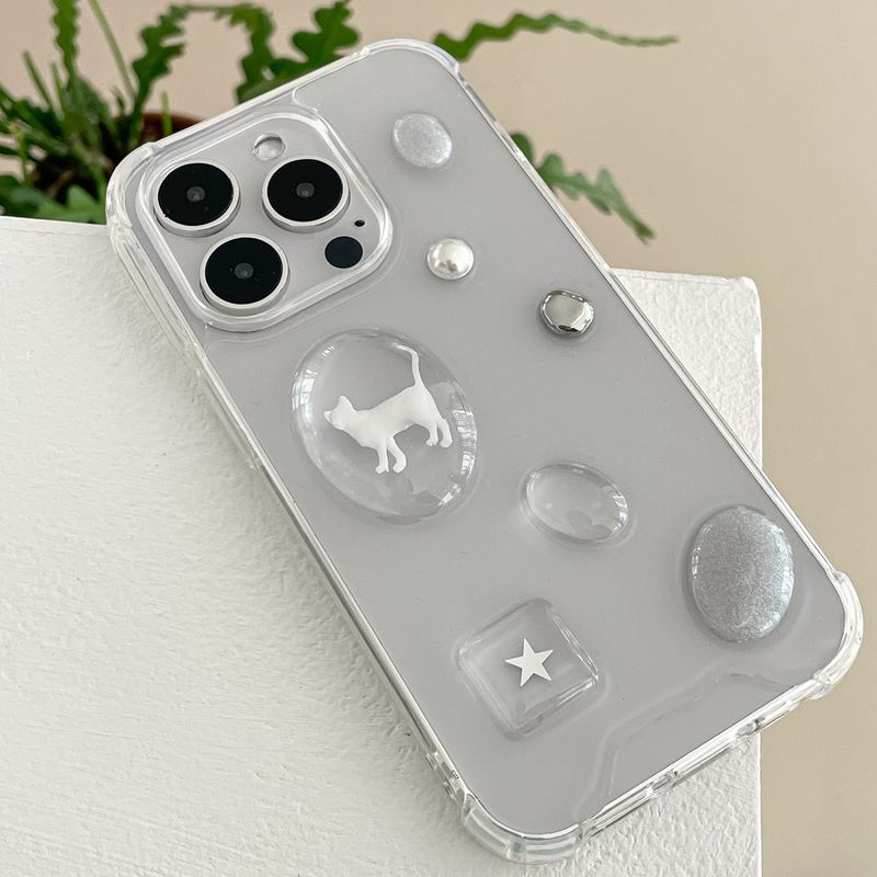 [made]silvering cat resin case 