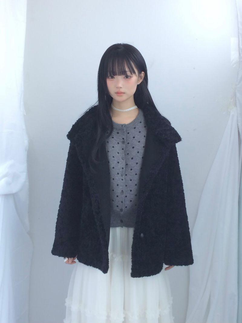 Cloud chiffon frill long skirt