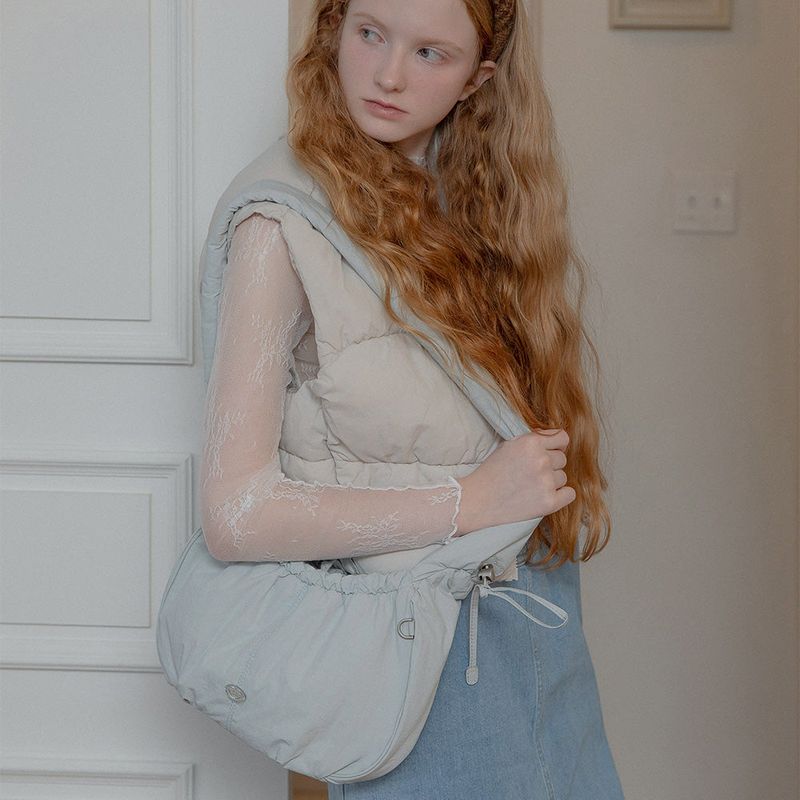 WAY WASHED PADDING BAG (MINT)