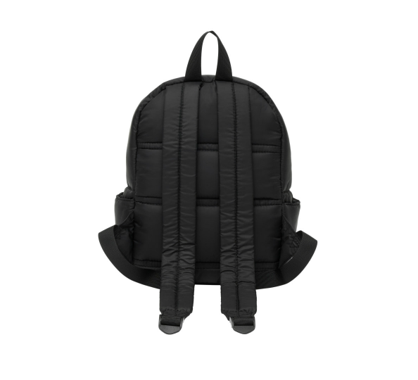 padded mini backpack - black            